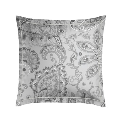 Taie(s) d'oreiller satin de coton - Paisley Noir