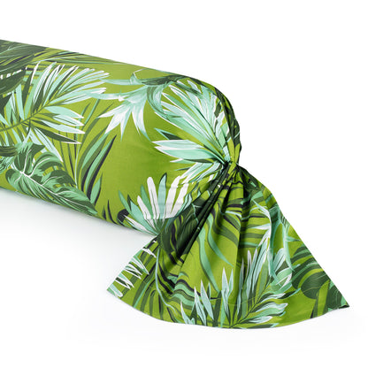 Bolster case cotton satin Jungle Green - 43 x 210 cm