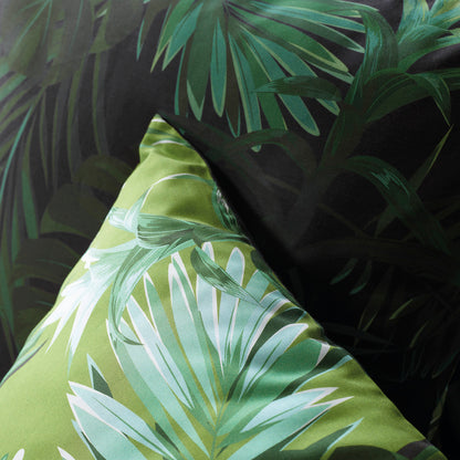 Bolster case cotton satin Jungle Green - 43 x 210 cm