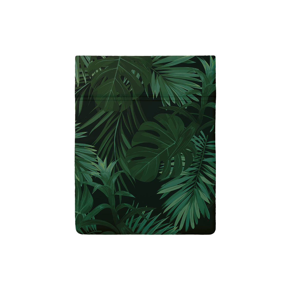 Flat sheet cotton satin - Jungle Green