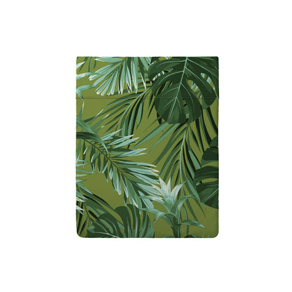 Drap plat satin de coton - Jungle Vert clair