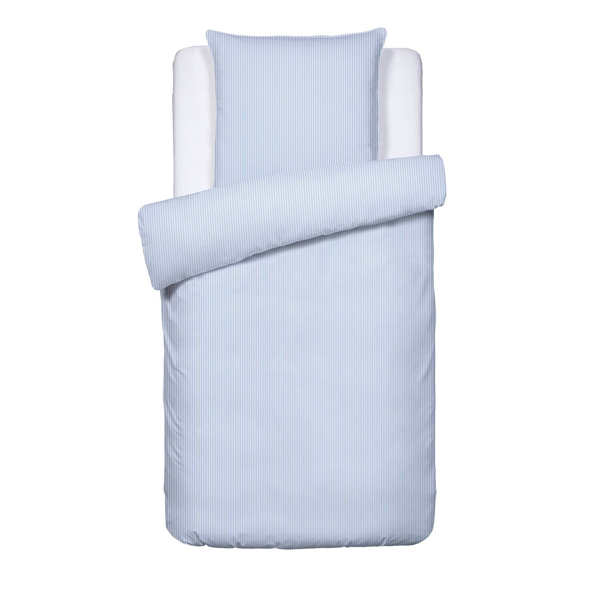 Duvet cover + pillowcase(s) cotton percal - Lyon Light blue