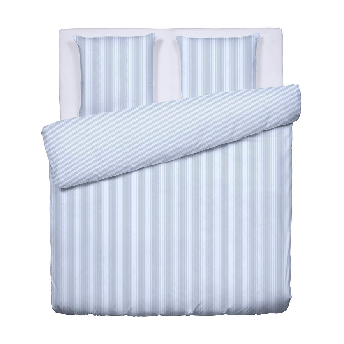 Duvet cover + pillowcase(s) cotton percal - Lyon Light blue