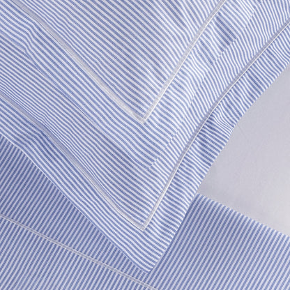 Pillowcase(s) cotton percal - Lyon Light blue