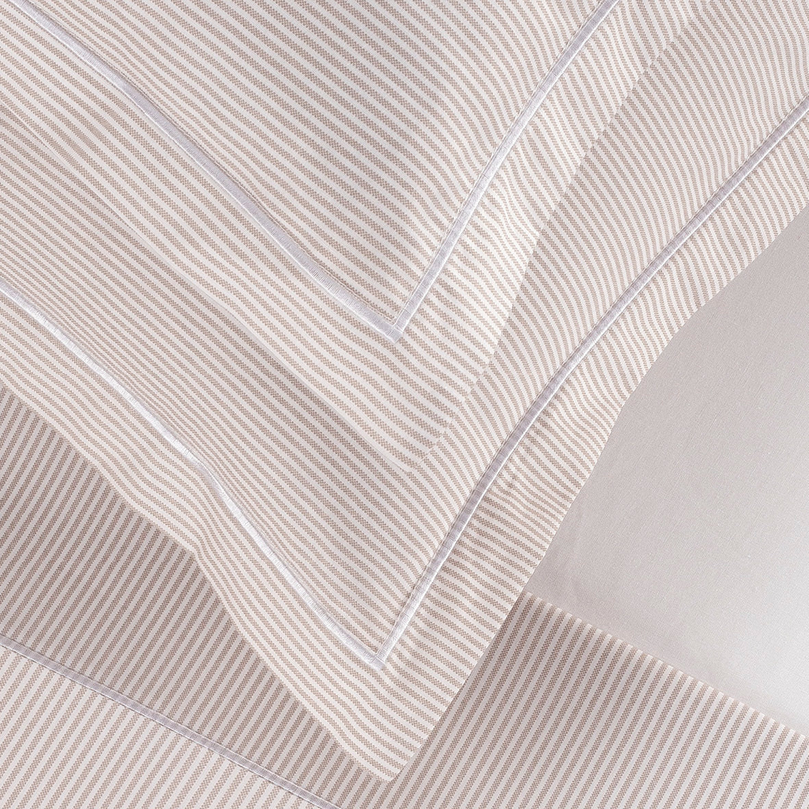 Pillowcase(s) cotton percal - Lyon Taupe