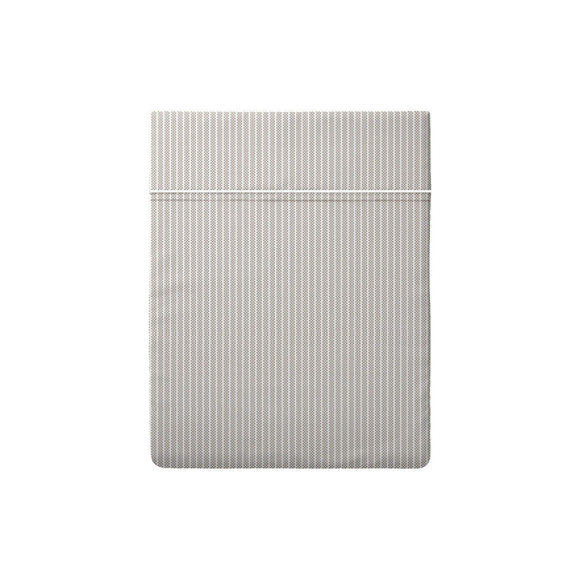 Drap plat coton percale - Lyon Taupe