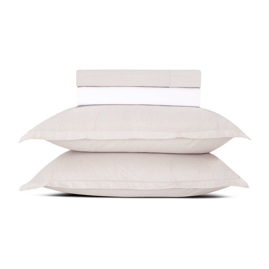 Sheet set cotton percal - Lyon Taupe