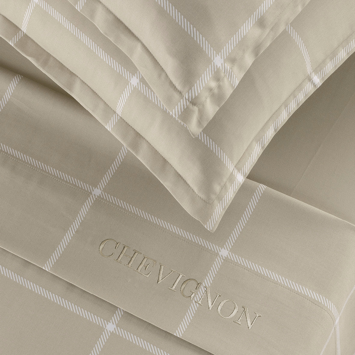 Ensemble de draps satin de coton - Arthur Taupe