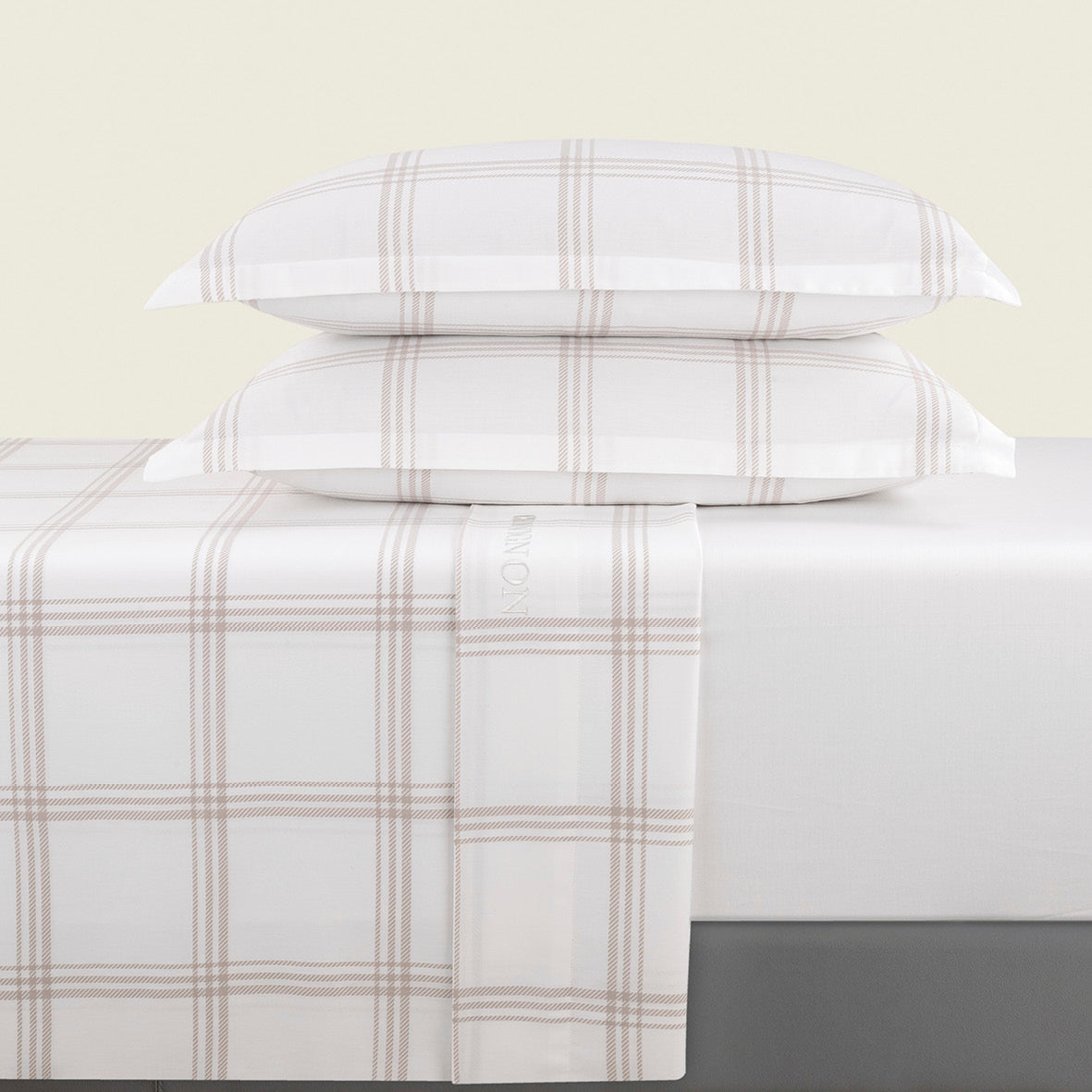 Pillowcase(s) cotton satin - Aaron Taupe