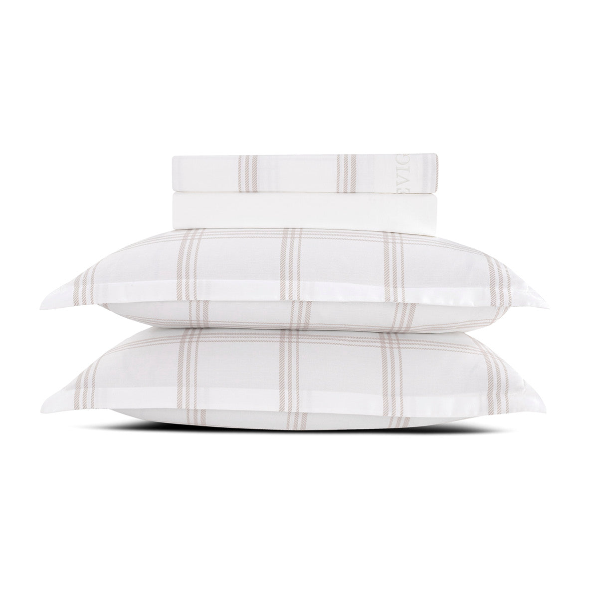 Ensemble de draps satin de coton - Aaron Taupe