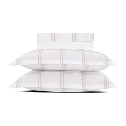 Ensemble de draps satin de coton - Aaron Taupe