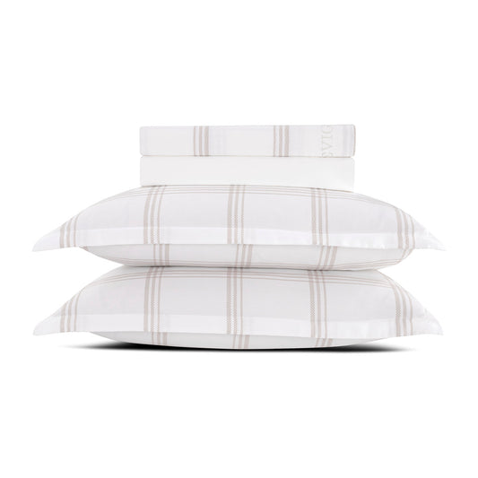 Ensemble de draps satin de coton - Aaron Taupe