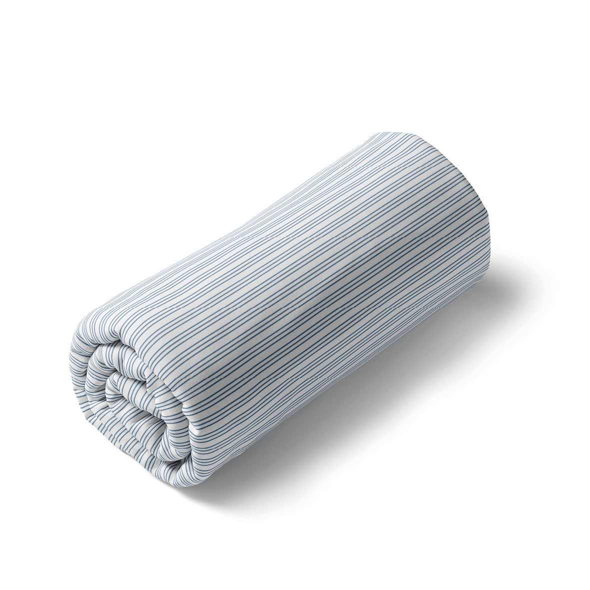 Fitted sheet cotton satin - Rémi Blue