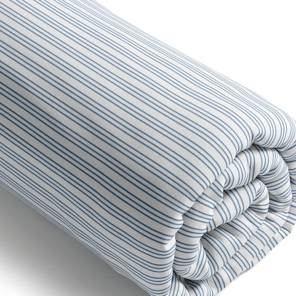 Fitted sheet cotton satin - Rémi Blue