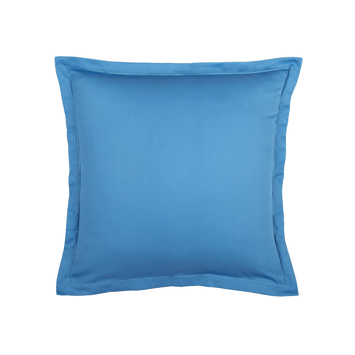 Taie d'oreiller satin de coton - Uni 1 baratta Bleu 05