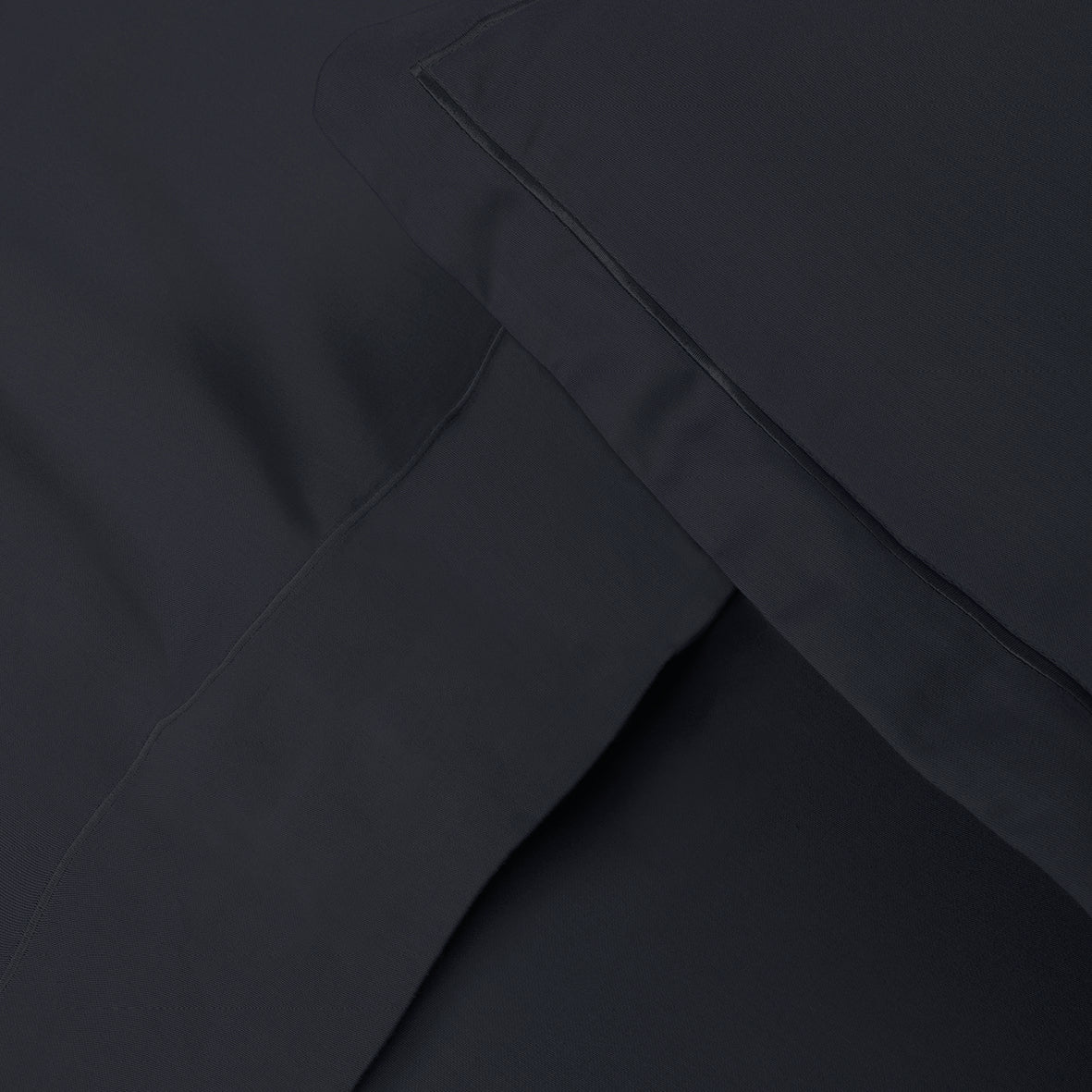 Taie d'oreiller satin de coton - Uni 1 baratta Blue 11