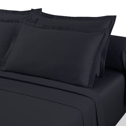 Taie d'oreiller satin de coton - Uni 1 baratta Blue 11