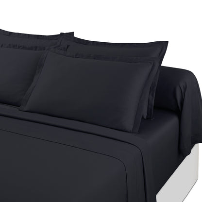 Ensemble de draps satin de coton - Uni 1 baratta Blue 11