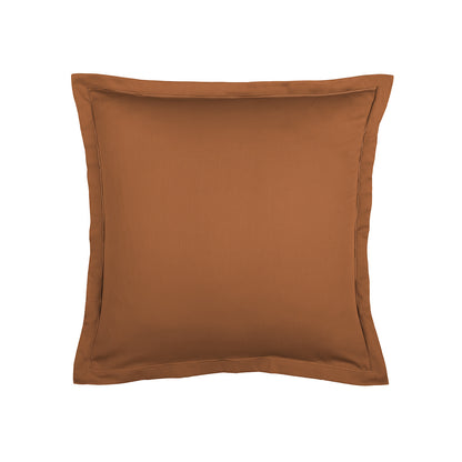 Pillowcase cotton satin - Uni 1 baratta Brown 01 2 x (63 x 63 cm)