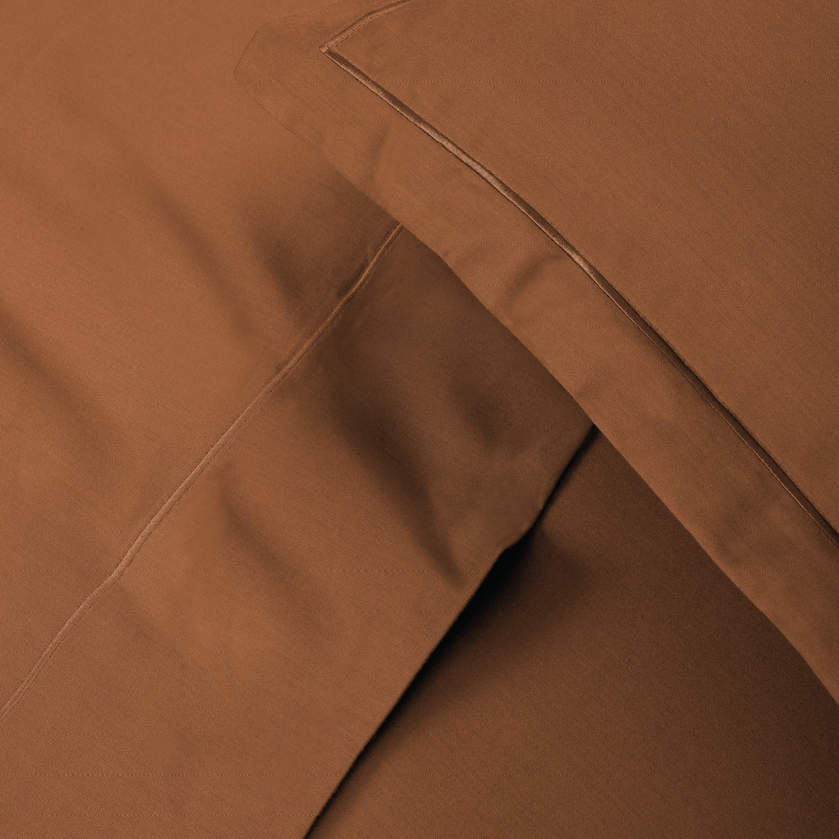 Pillowcase cotton satin - Uni 1 baratta Brown 01