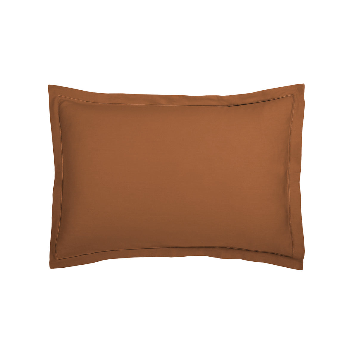 Pillowcase cotton satin - Uni 1 baratta Brown 01 2 x (50 x 70 cm)