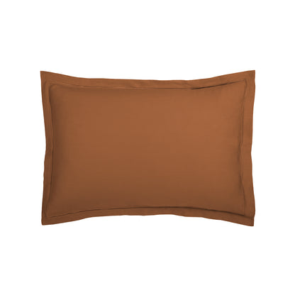 Pillowcase cotton satin - Uni 1 baratta Brown 01 2 x (50 x 70 cm)