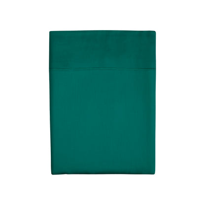 Drap plat satin de coton - Uni 1 baratta Vert 02