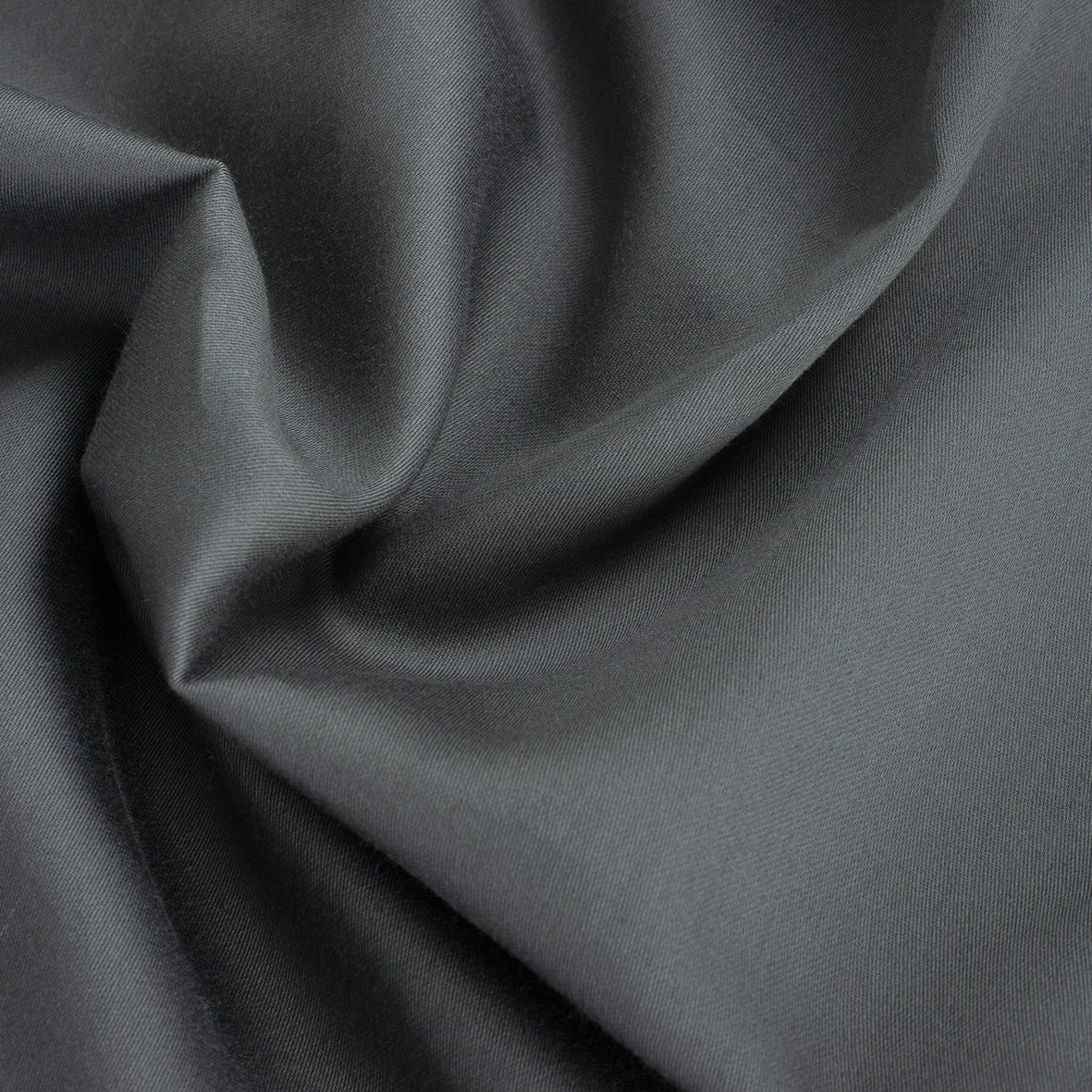 Drap plat satin de coton - Uni 1 baratta Gris 02