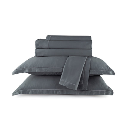 Ensemble de draps satin de coton - Uni 1 baratta Gris 02