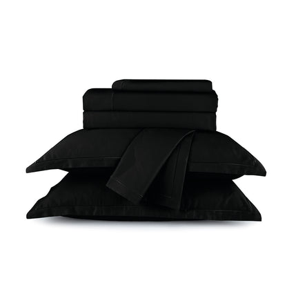 Ensemble de draps satin de coton - Uni 1 baratta Gris 03