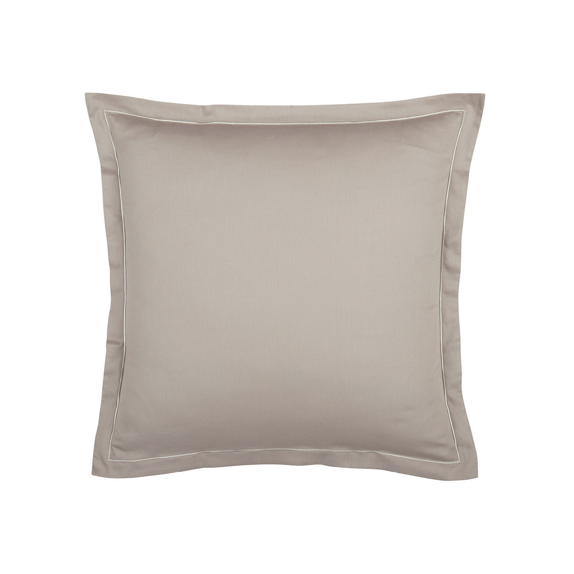 Pillowcase cotton satin - Uni 1 baratta Taupe 01 2 x (63 x 63 cm)