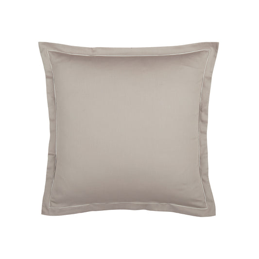 Taie d'oreiller satin de coton - Uni 1 baratta Taupe 01