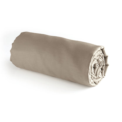 Fitted sheet cotton satin - Uni Taupe 01