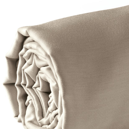 Fitted sheet cotton satin - Uni Taupe 01