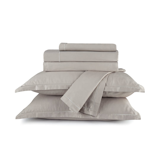 Sheet set cotton satin - Uni 1 baratta Taupe 01