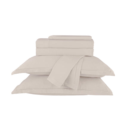 Sheet set cotton satin - Uni 1 baratta Taupe 05