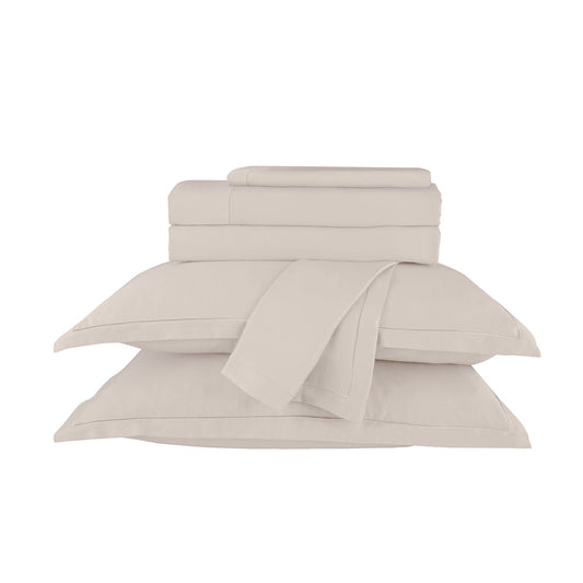 Sheet set cotton satin - Uni 1 baratta Taupe 05