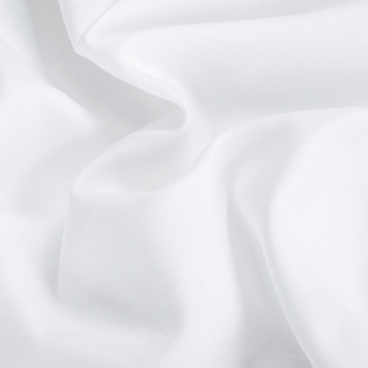 Drap plat satin de coton - Uni 1 baratta Blanc 01