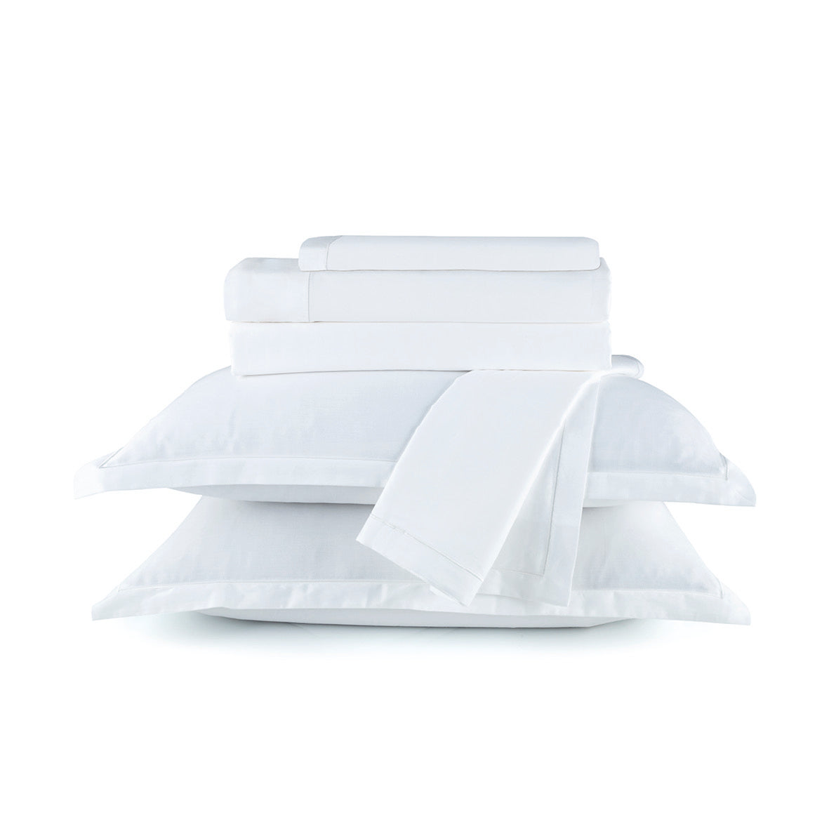 Sheet set cotton satin - Uni 1 baratta White 01
