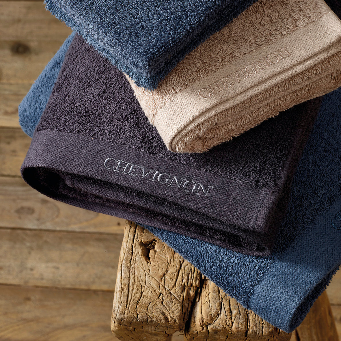 Complete bath linen set combed cotton LT - Lagon - 5 pieces