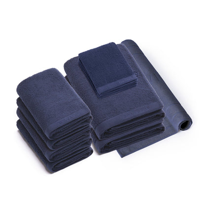 Complete bath linen set combed cotton LT - Lagon - 11 pieces