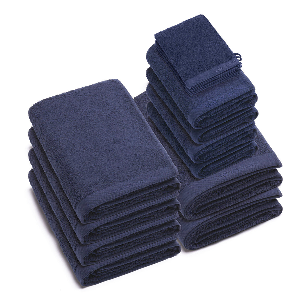 Complete bath linen set combed cotton LT - Lagon - 14 pieces