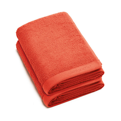 Bath towel combed cotton LT - Lagon - 2 x (70 x 140 cm) Coral