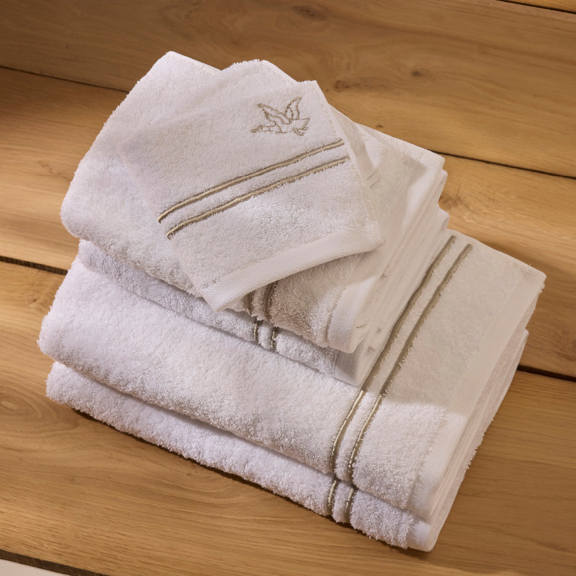 Hand towel + bath towel combed cotton - Jackson
