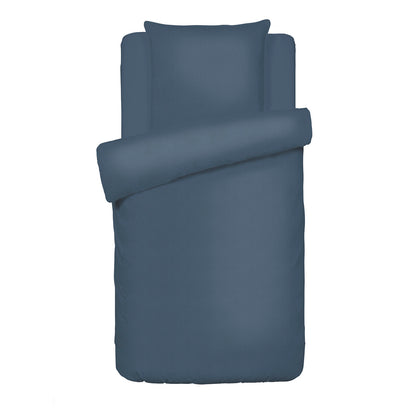Duvet cover + pillowcase cotton gauze - Uni Blue 14