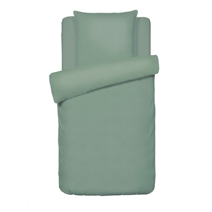 Duvet cover + pillowcase cotton gauze - Uni Green 12