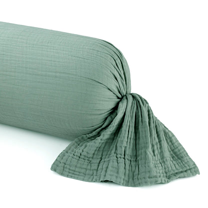 Pillowcase cotton gauze - Uni Green 12