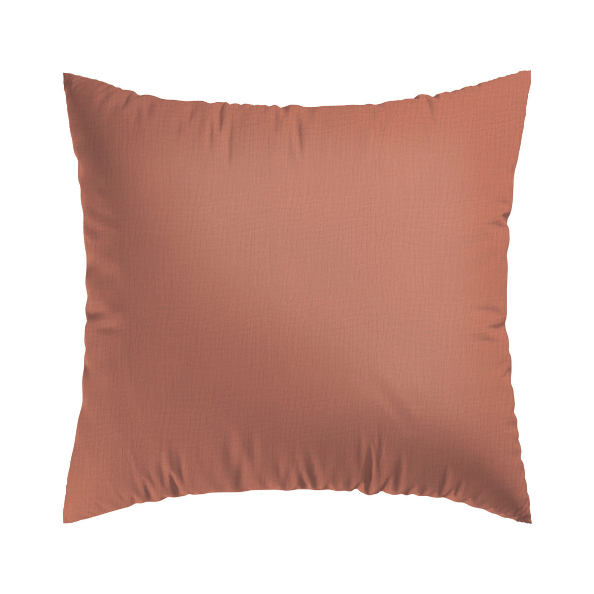 Pillowcase cotton gauze - Uni Terracotta 02