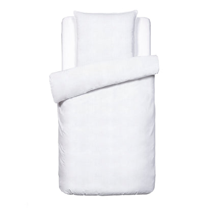 Duvet cover + pillowcase baby cotton gauze - Uni White 02