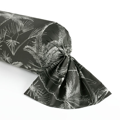 Pillowcase cotton satin - Eden noir Black 43 x 210 cm